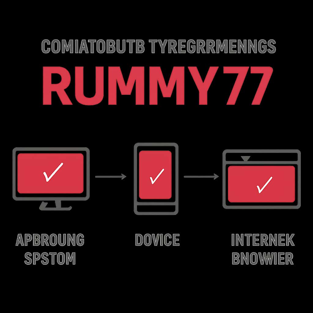 Diagram showing compatibility specifications for Rummy77.