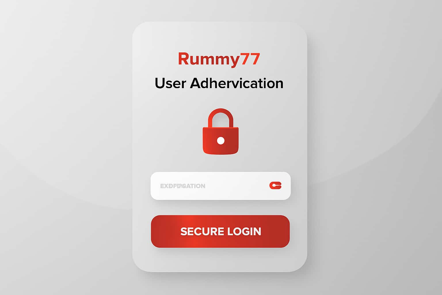 Rummy77 User Authentication Interface