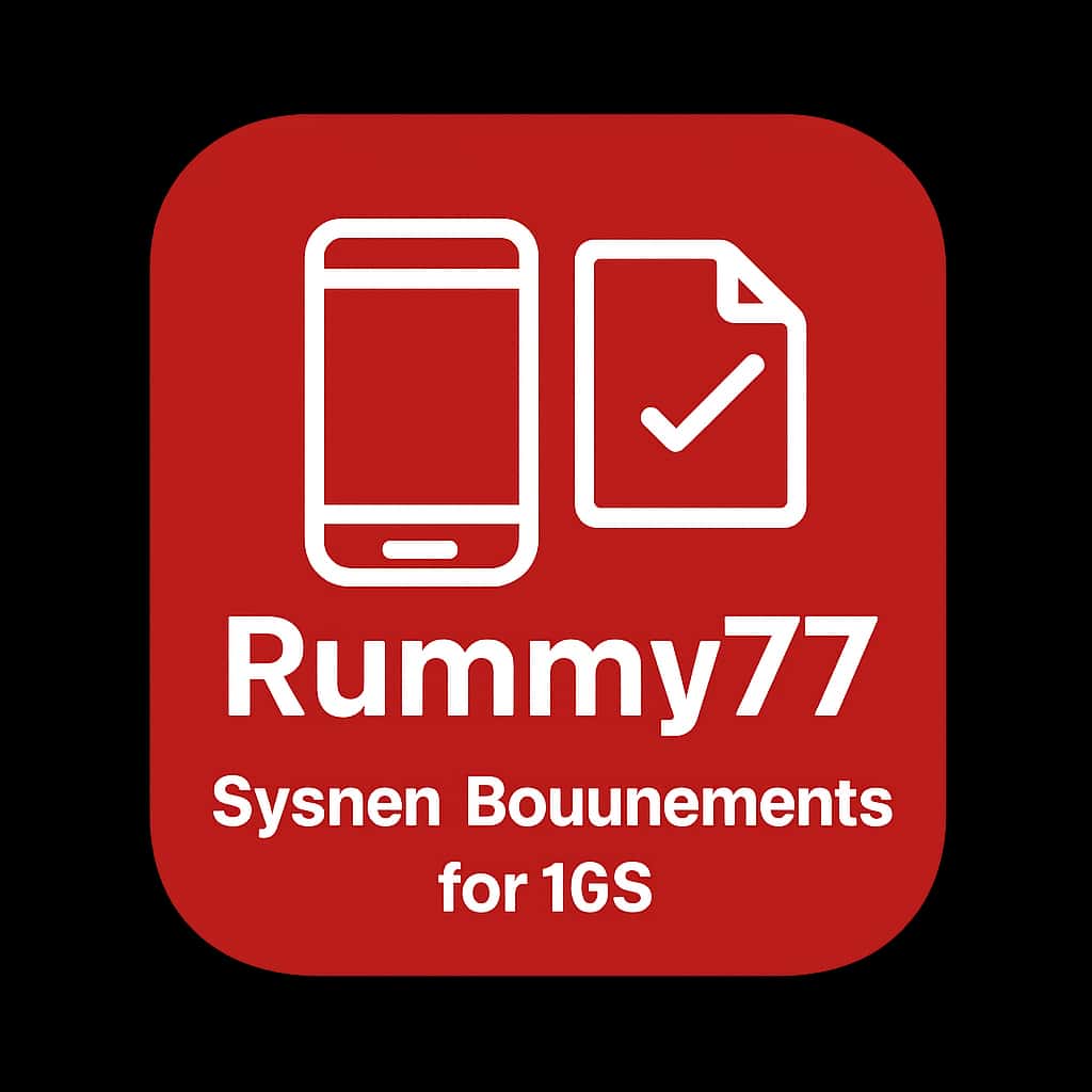 Badge representing system requirements for Rummy77 on iOS.