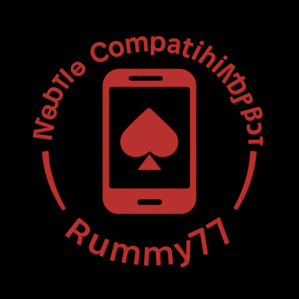 A badge representing Mobile Compatibility for Rummy77.