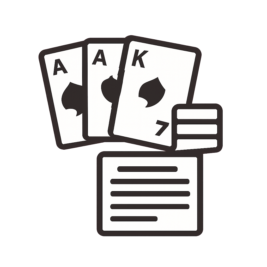 An icon representing Rummy77 setup instructions.