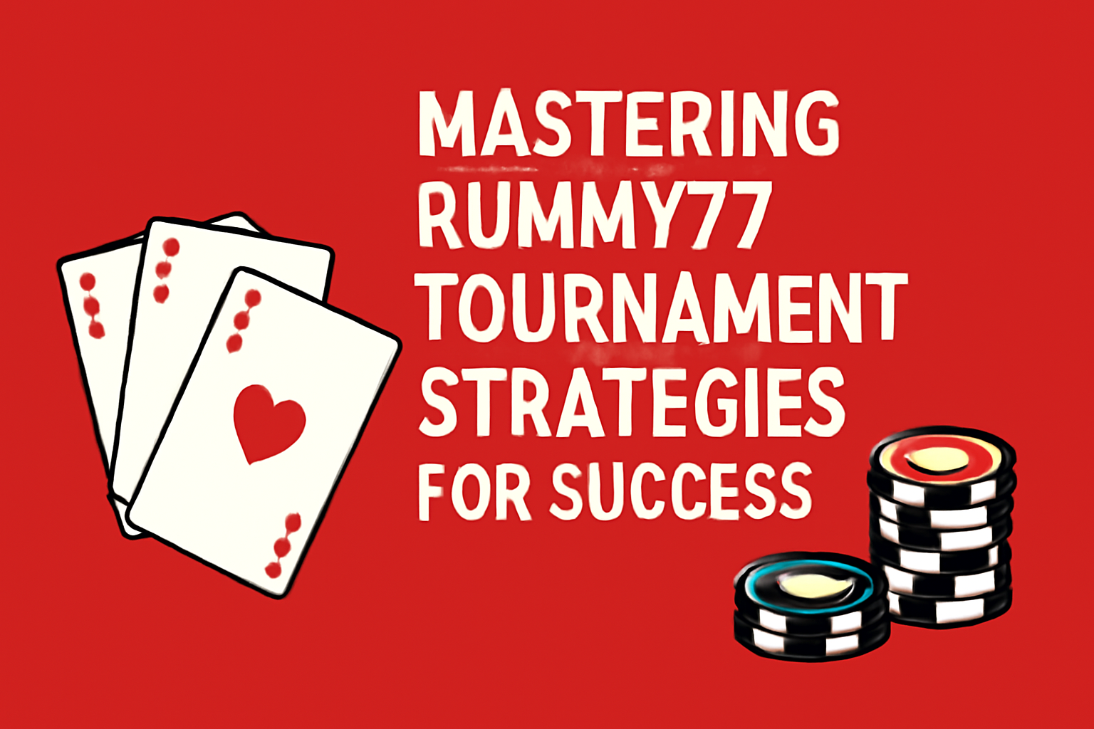 An informational scene showcasing the setup process for Rummy77.
