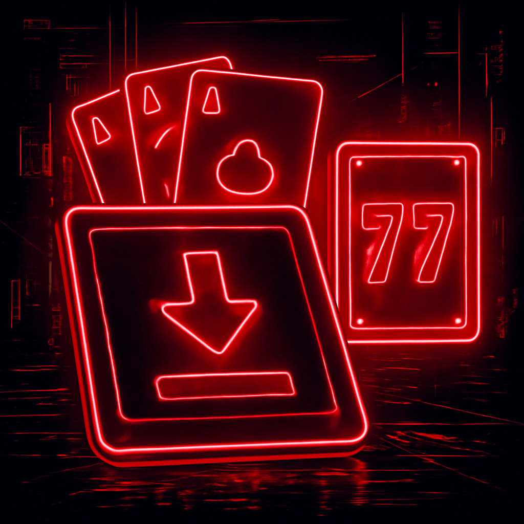 Diagram detailing the installation steps for Rummy77 on iOS.