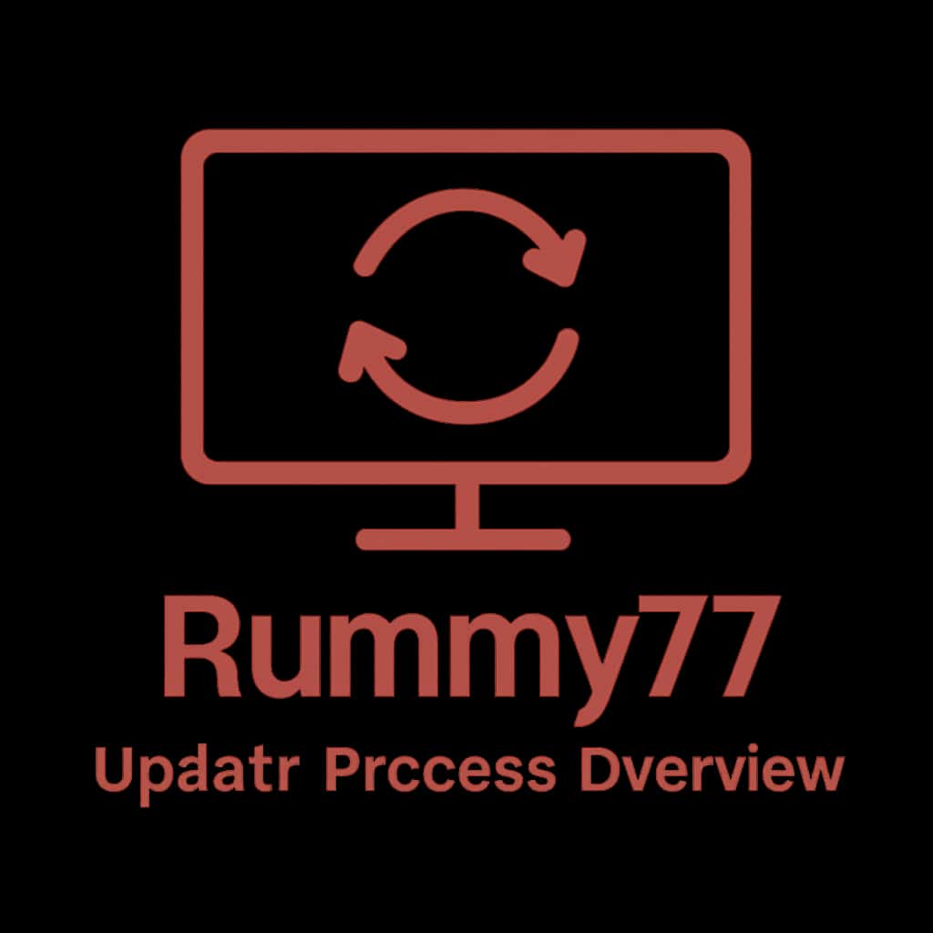 Icon representing the Rummy77 update process for user guidance.