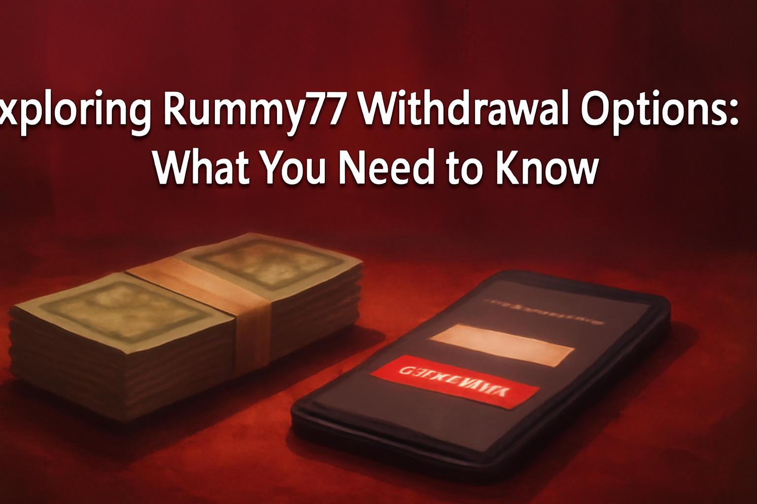 An informational scene showcasing the setup process for Rummy77.