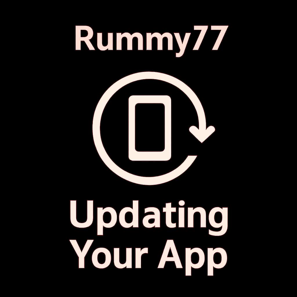 Icon representation for Updating Your Rummy77 App.